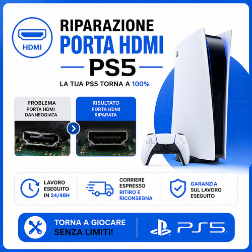 Riparazione porta hdmi sony - porta,